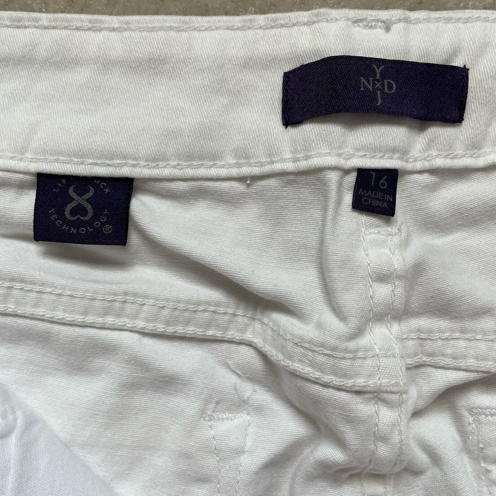 NYDJ Original Slimming Fit Pants Optic White Ankle Sz 16 Lift+tuck Tech NWT - Picture 11 of 13